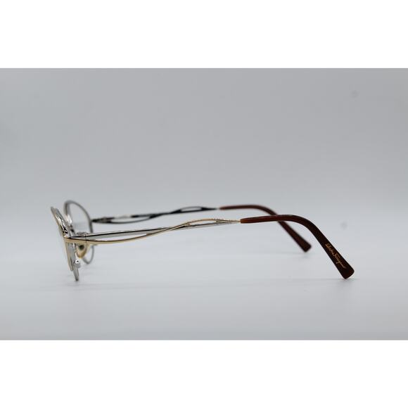 Salvatore Ferragamo 1548 527 Round Cat Eye Eyeglasses - Picture 3 of 5